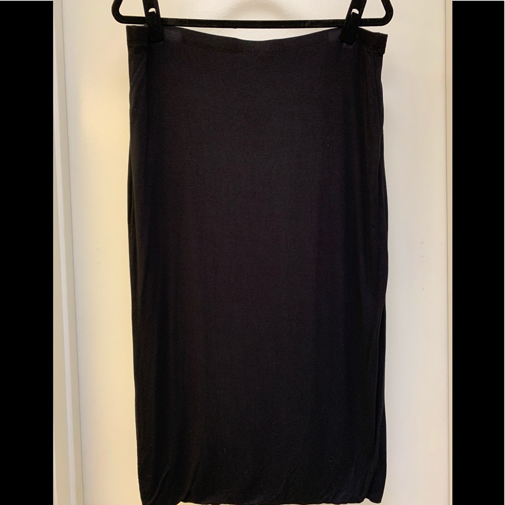BISOU BISOU black midi skirt SZ XL